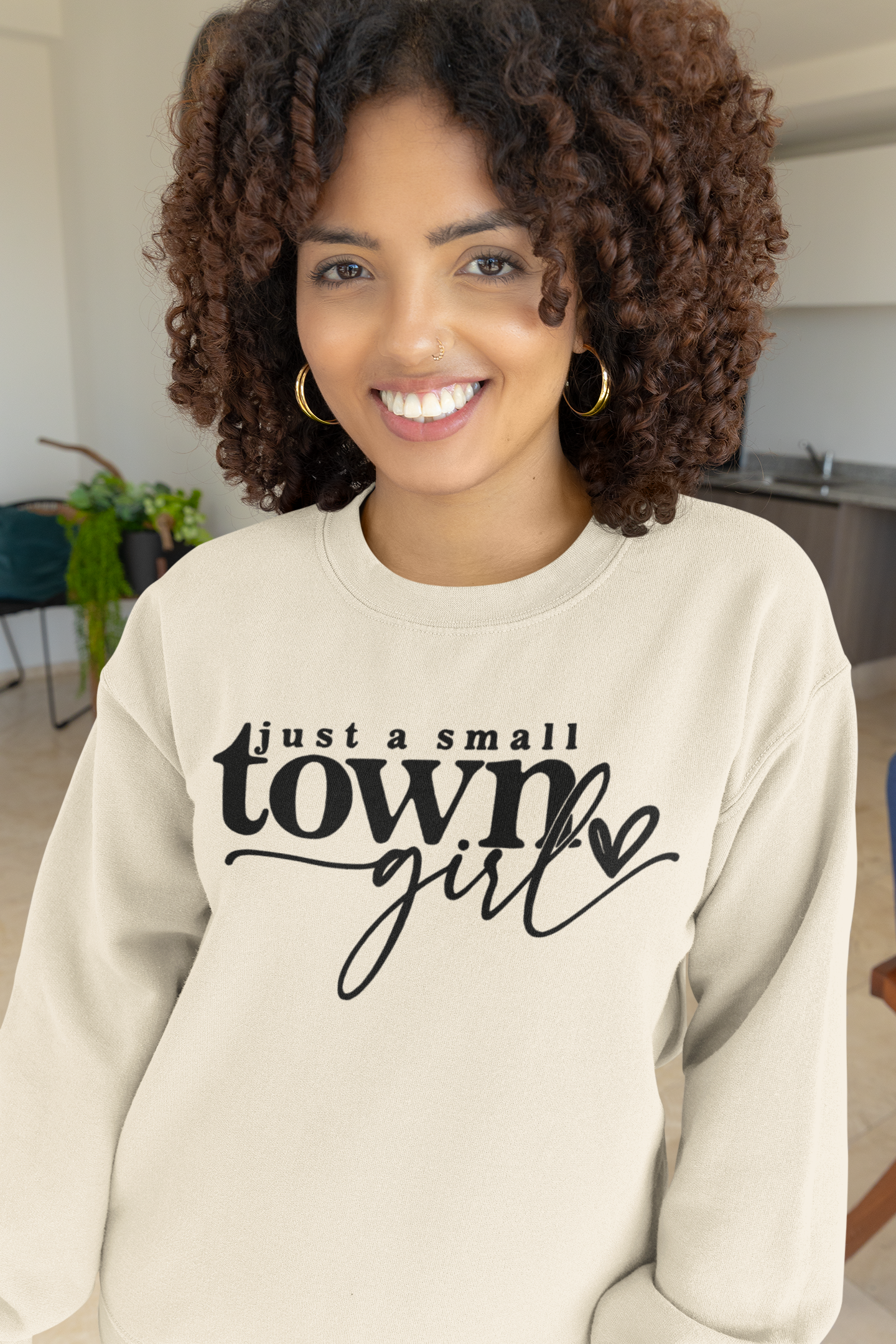 crewneck small town girl